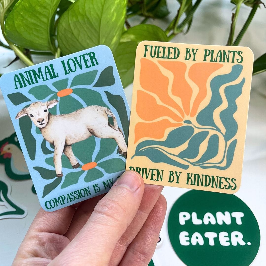 Fueled By Plants - Driven By Kindness, Vegan Sticker