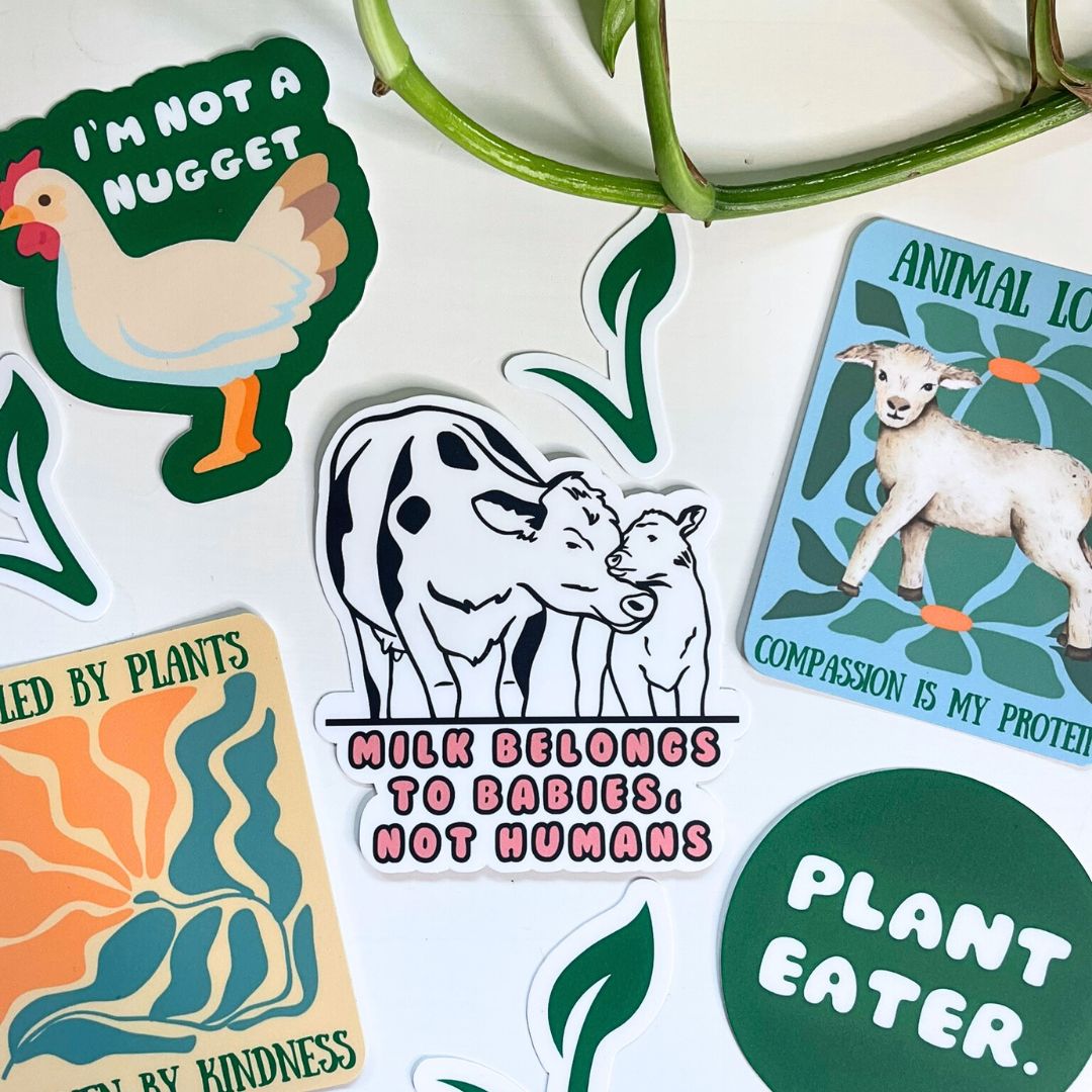 Milk Belongs to Babies, Not Humans - Vegan Sticker