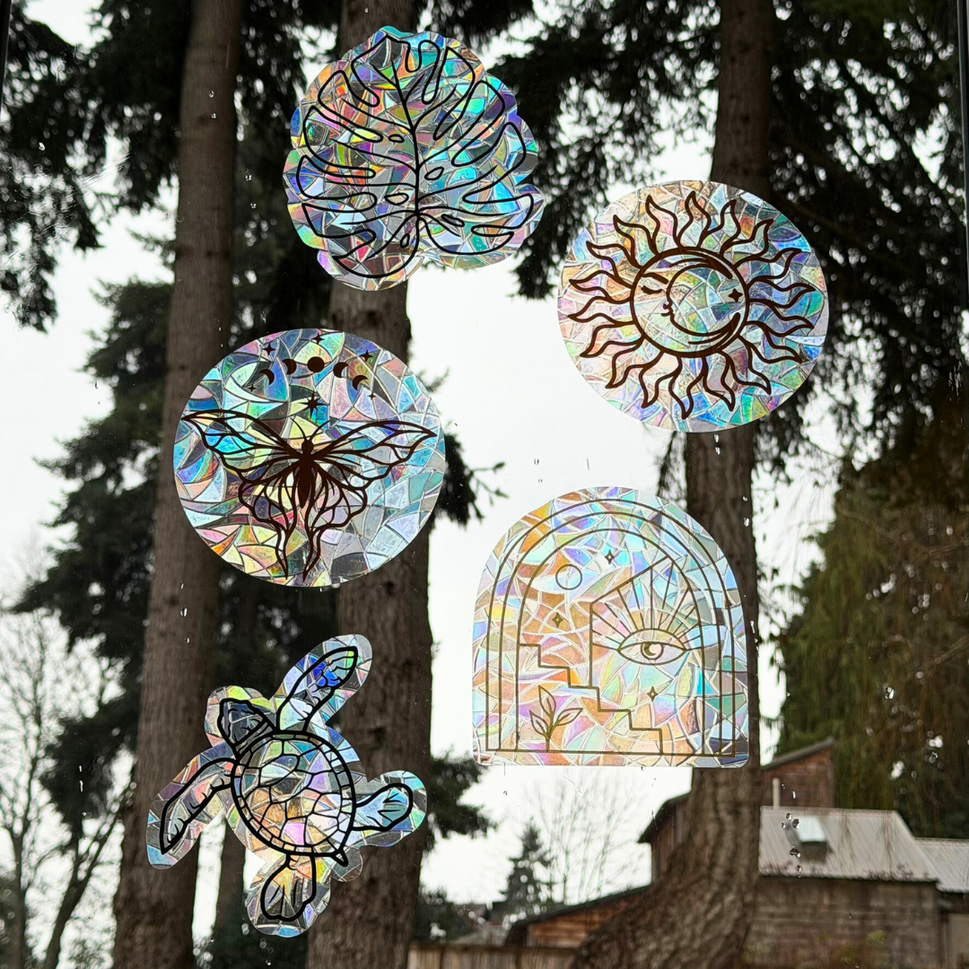 Bohemian Artwork Suncatcher Sticker