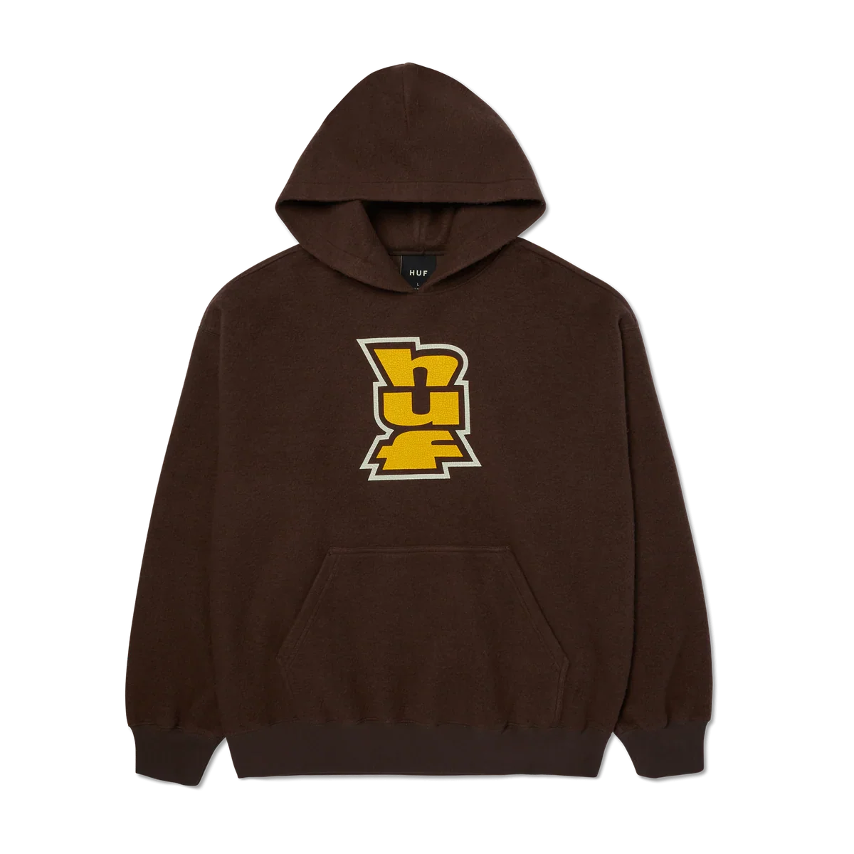 HUF 'Megablast' Reverse Hoodie - Bison