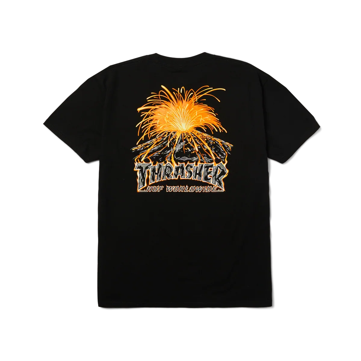 HUF x Thrasher 'Meltdown' Tee - Black