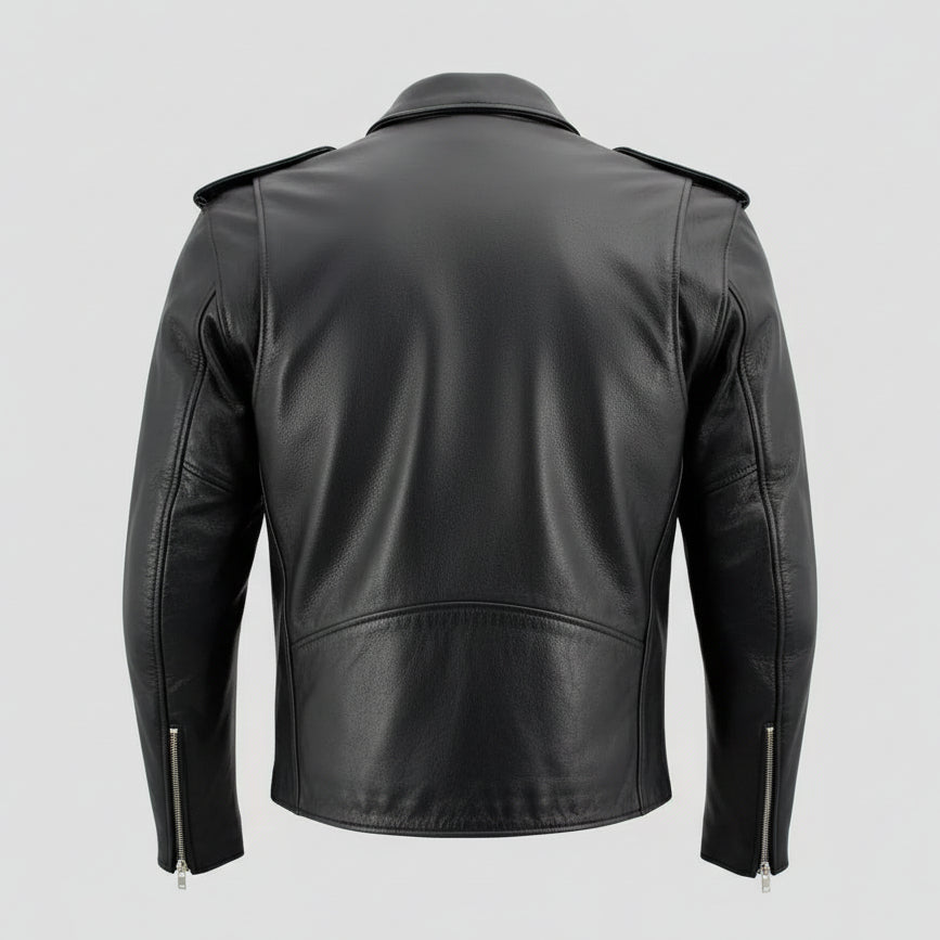 X Element Men's Leather Motorcycle Jacket