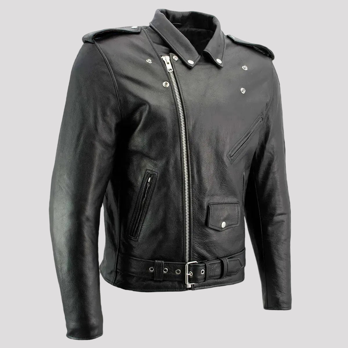X Element Men's Leather Motorcycle Jacket
