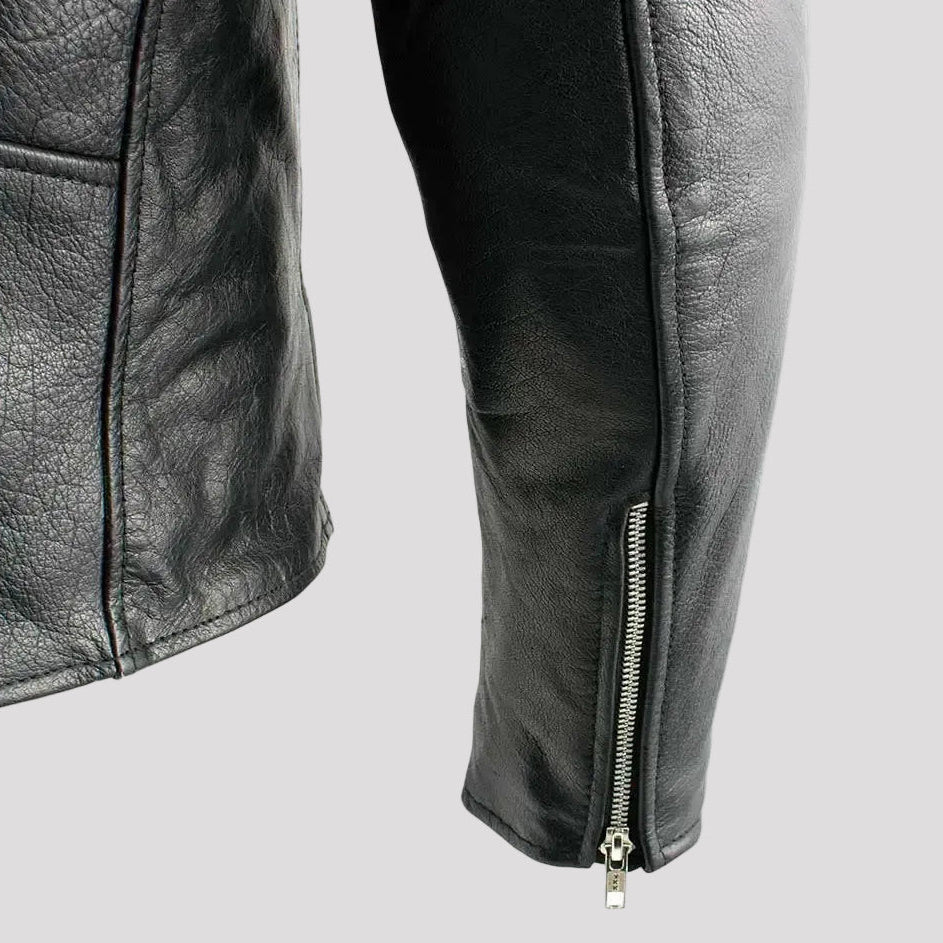 X Element Men's Leather Motorcycle Jacket
