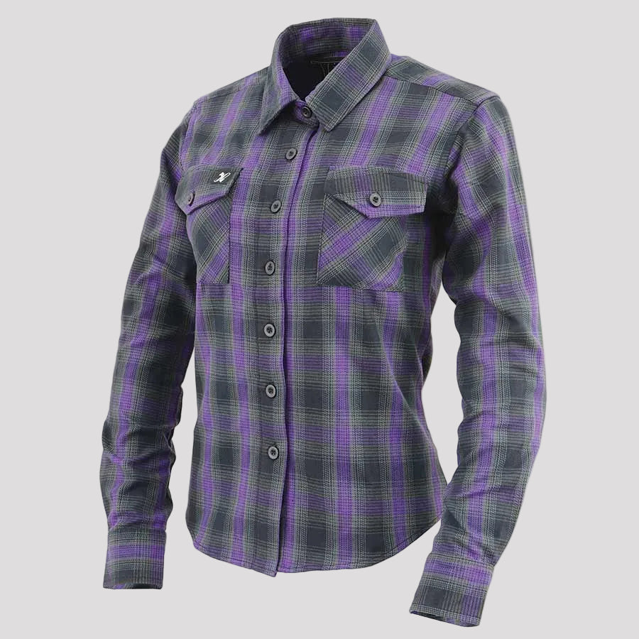 Milwaukee Leather Women's Armoured Plaid Shirt