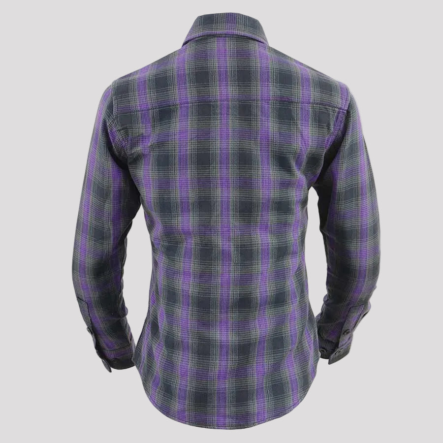 Milwaukee Leather Women's Armoured Plaid Shirt