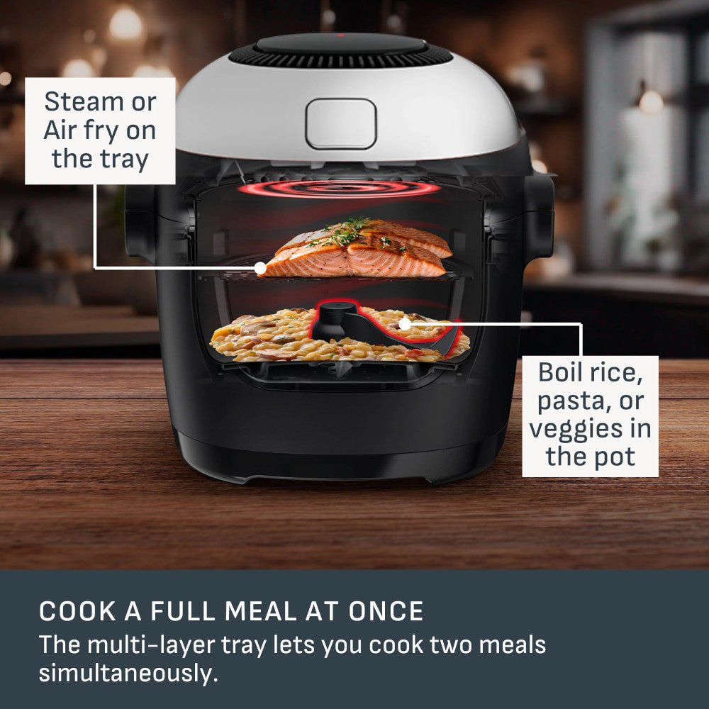 T-FAL MY740CQ0 ActiFry Multicooker & Air Fryer with Automatic Stirring Paddle 6L - Blemished package with full warranty - Kastor