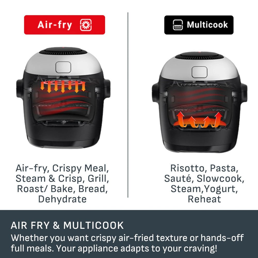 T-FAL MY740CQ0 ActiFry Multicooker & Air Fryer with Automatic Stirring Paddle 6L - Blemished package with full warranty - Kastor