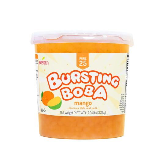 Perles de Tapioca Éclatantes à la Mangue Pure25 - Perles Éclatantes - Bossen - Canada - Livraison Gratuite au Canada pour les Commandes de Plus de 199 CAD