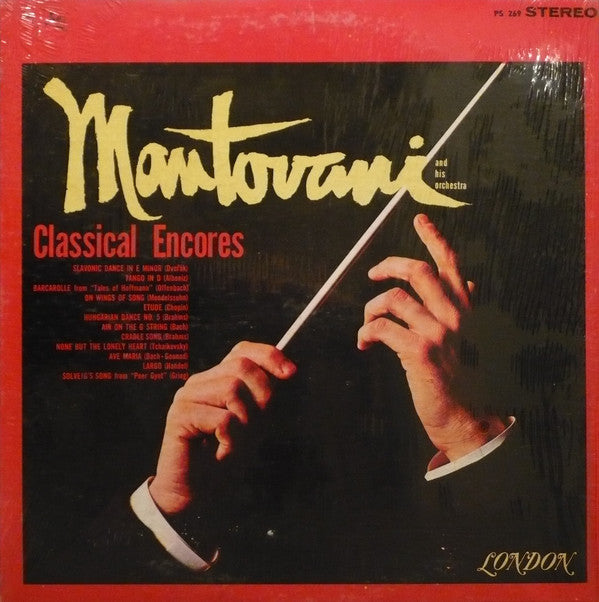 Mantovani And His Orchestra ‎/ Classical Encores - LP Used
