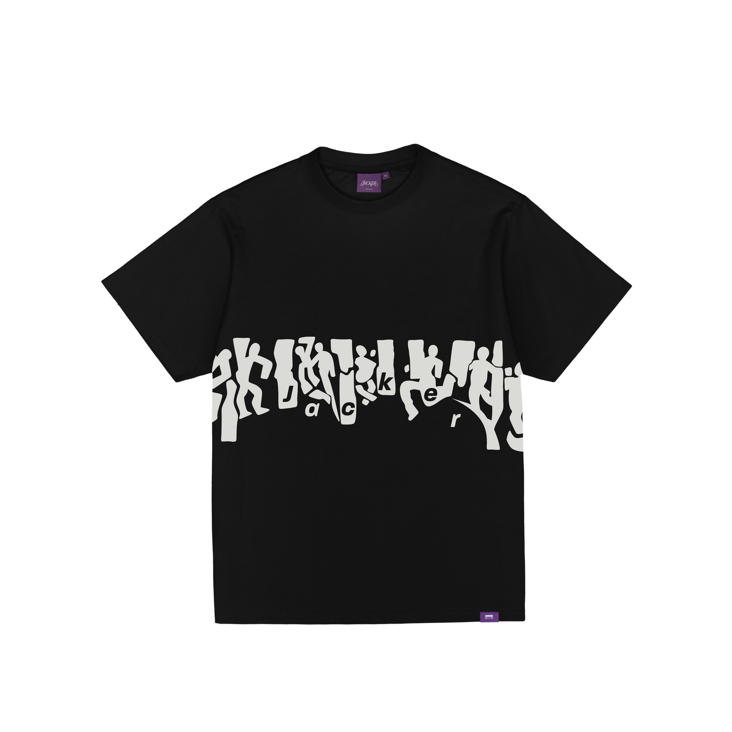 Jacker 'Mirror Maze' Garment Dyed Tee - Black
