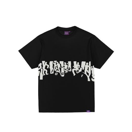 Jacker 'Mirror Maze' Garment Dyed Tee - Black