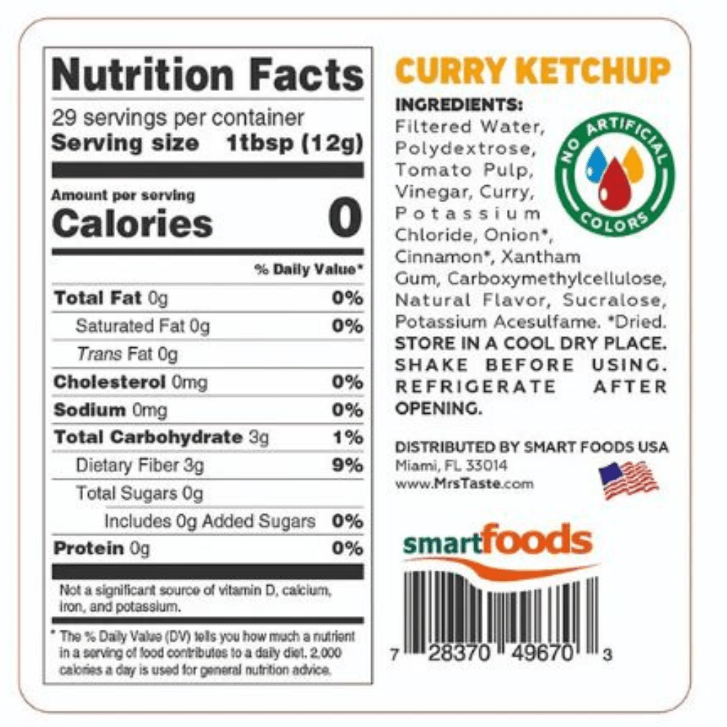 Mrs Taste ZERO/LOW CALORIE SAUCES