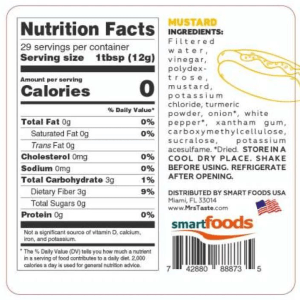 Mrs Taste ZERO/LOW CALORIE SAUCES