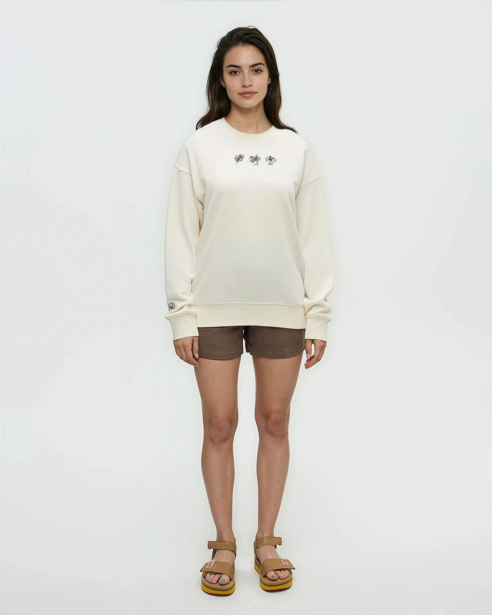 Haiti Embroidery Relaxed Crew