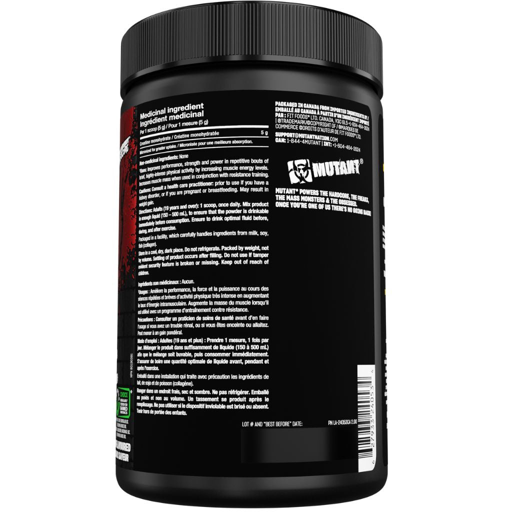 Mutant 100% MICRONIZED CREATINE MONOHYDRATE, 300g