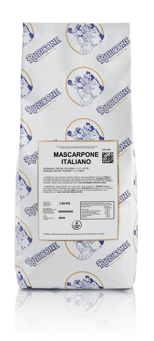 Base Dessert Mascarpone Italiano - Caisse de 8 sacs de 1,65 kg - Boulangerie et Pâtisserie - Rubicone Canada - Livraison Gratuite au Canada pour les commandes de plus de 199 CAD
