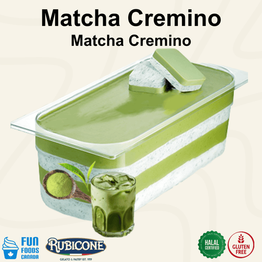 Crème de Garniture à Tartiner Matcha - Cremino Matcha - Seau de 5 KG - Rubicone Canada - Livraison Gratuite au Canada pour les commandes de plus de 199 CAD