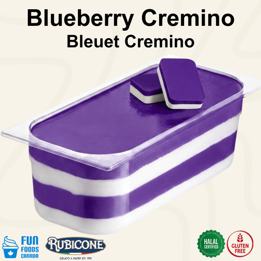 Crème à Tartiner Myrtille - Crème Myrtille - Seau de 5 kg - Rubicone Canada - Livraison Gratuite au Canada pour les Commandes Supérieures à 199 CAD