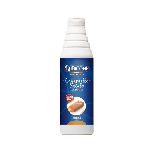 Garniture au caramel salé - Bouteille compressible de 1 kg - Rubicone Canada - Expédition gratuite au Canada pour les commandes de plus de 199 CAD