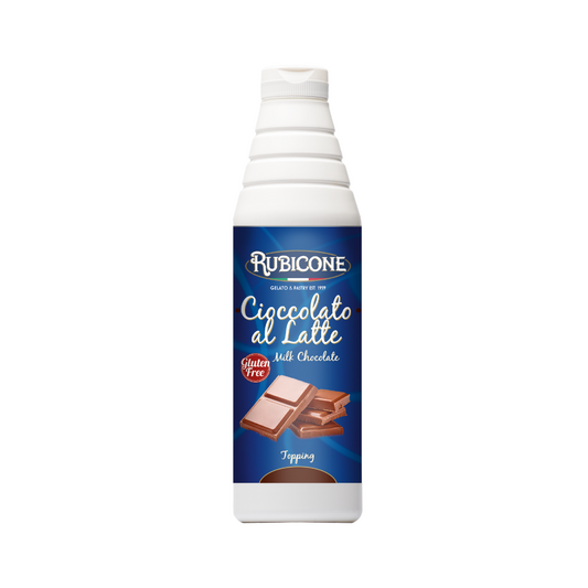 Garniture au chocolat au lait - Bouteille compressible de 1 kg - Rubicone Canada - Expédition gratuite au Canada pour les commandes de plus de 199 CAD