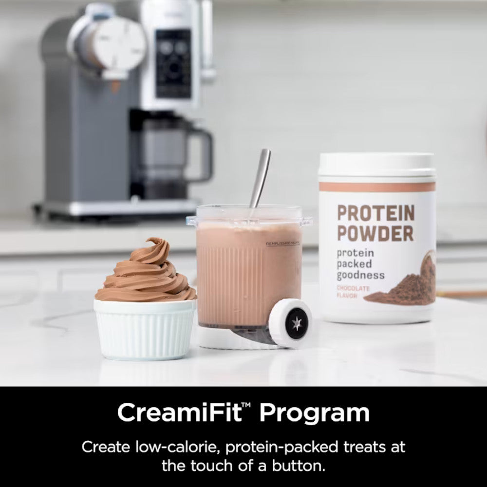 NINJA NC701 Swirl by CREAMi Soft Serve & Ice Cream Machine - Factory serviced with Home Essentials warranty