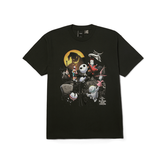 HUF x Nightmare Before Christmas 'Vintage' Tee - Vintage Black