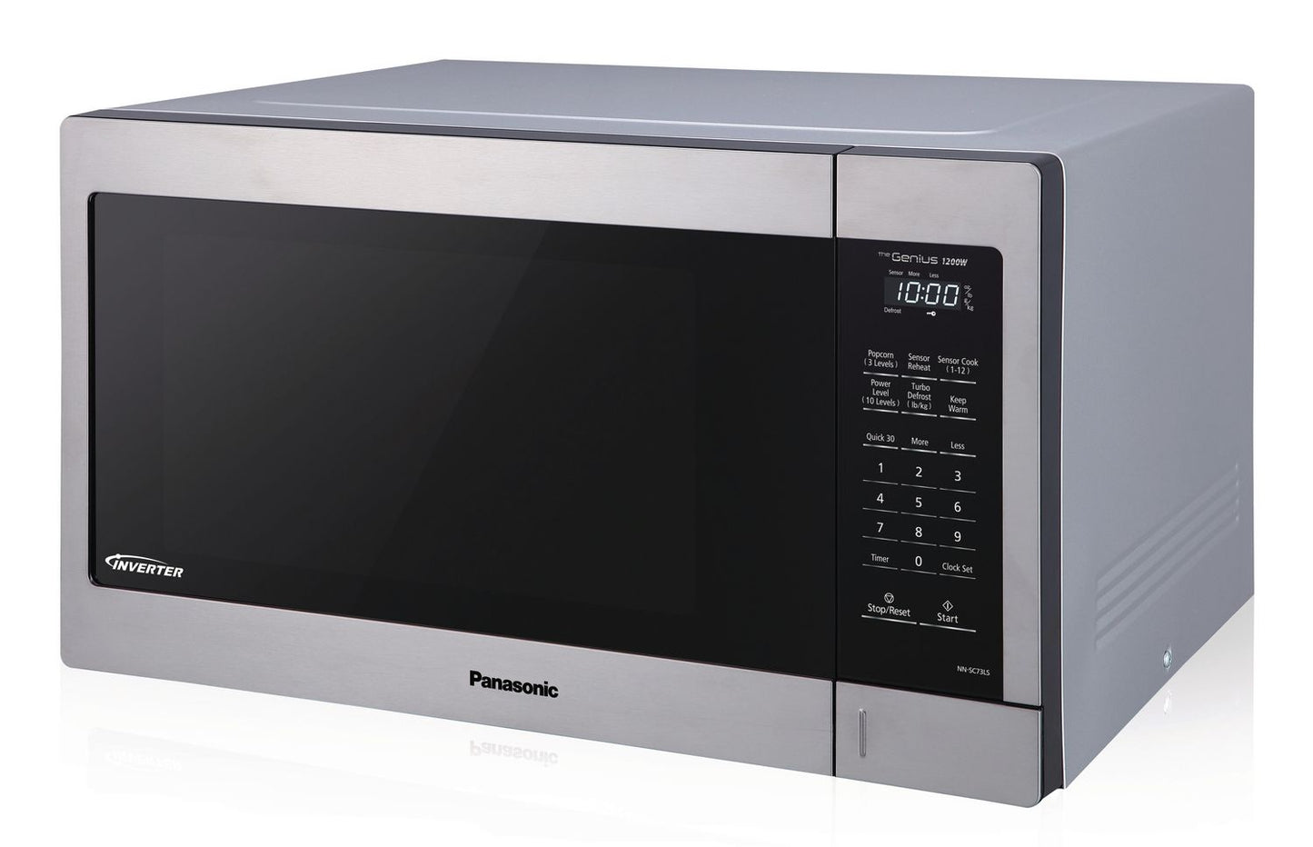 PANASONIC NNST77LS 1.6CU FT Stainless Steel Genius Microwave - Refurbished with Home Essentials warranty