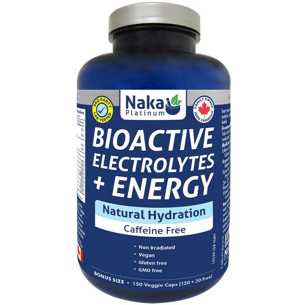 Naka Platinum BIOACTIVE ELECTROLYTES + ENERGY, 150 VCaps