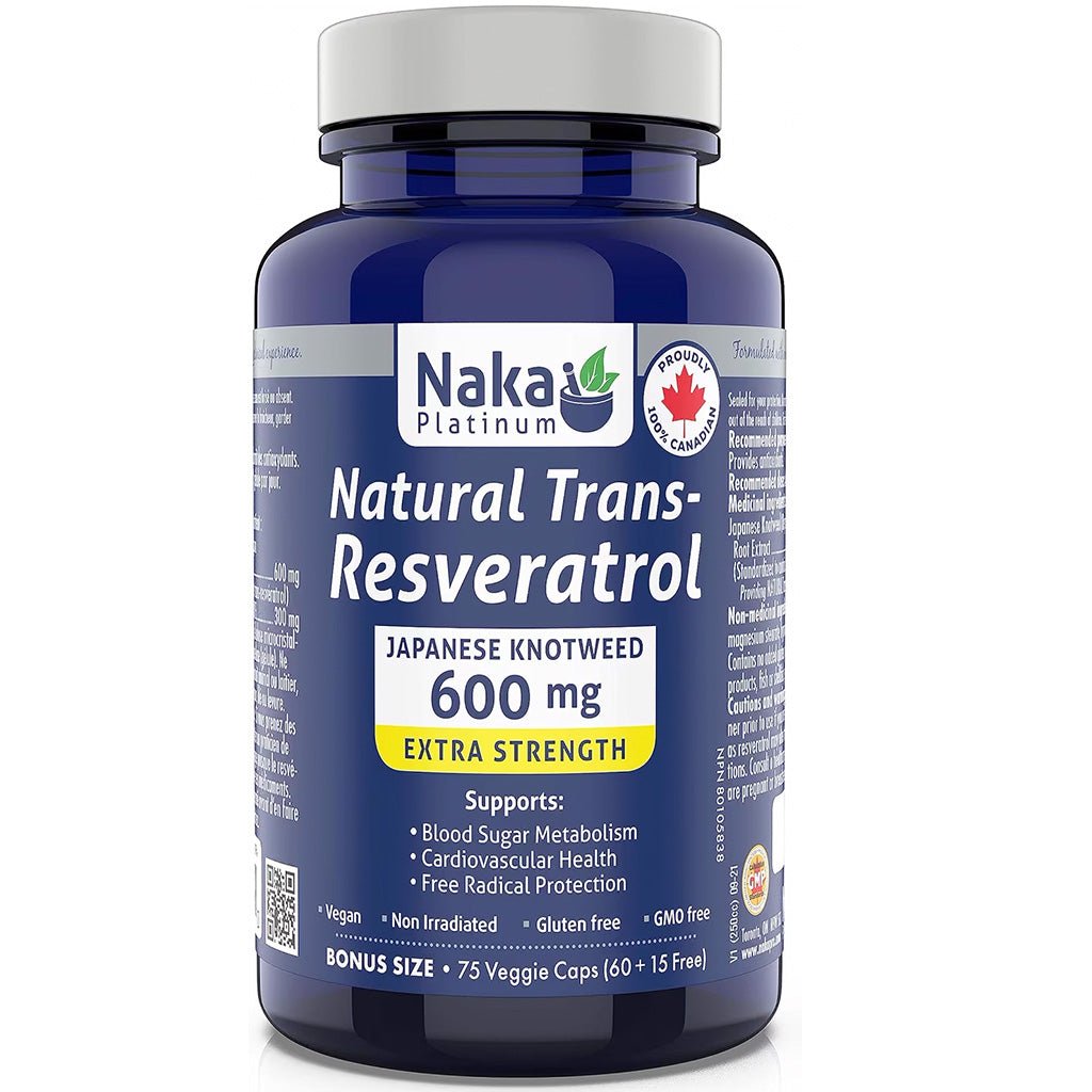 Naka Platinum TRANS-RESVERATROL (Anti-Aging), 75 VCaps