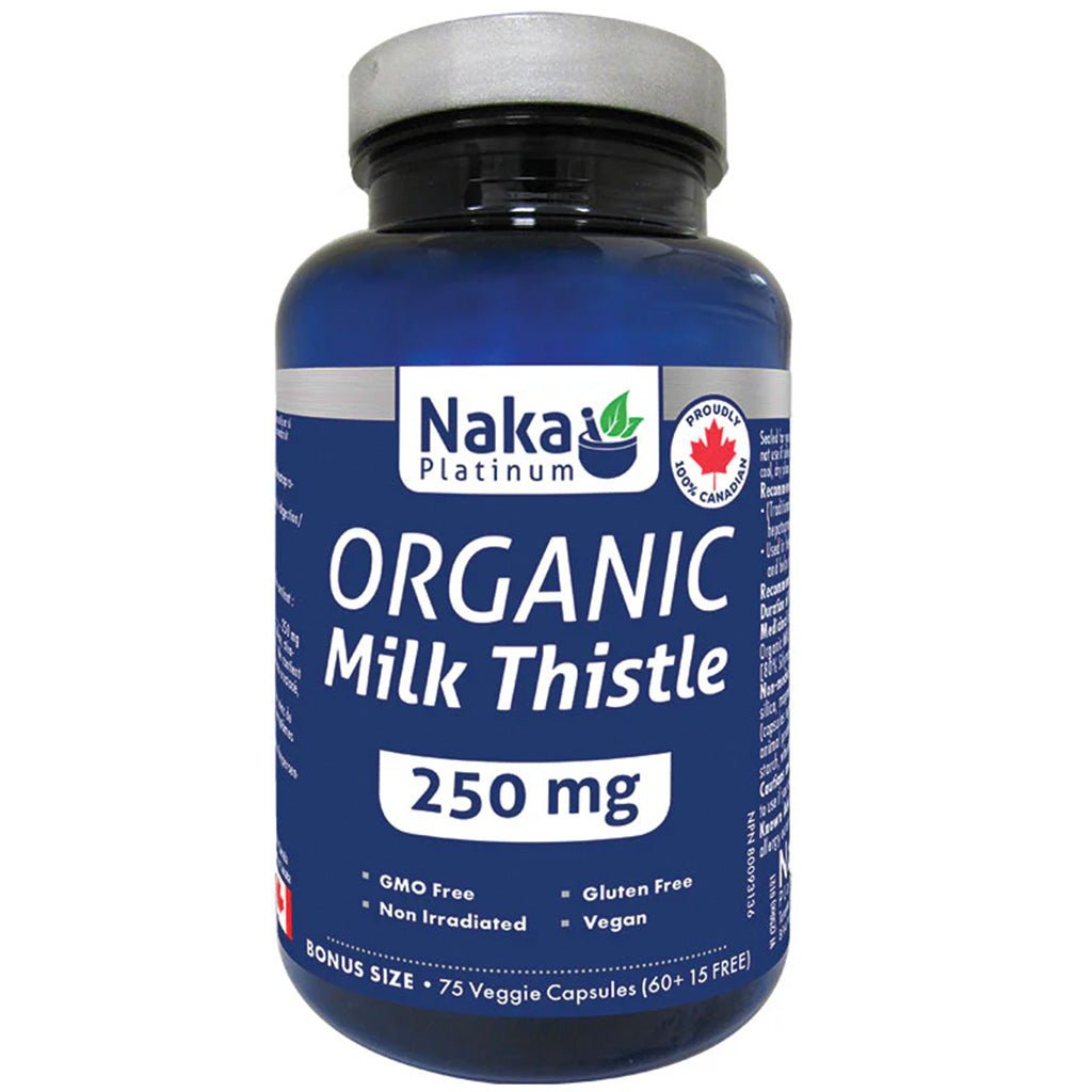 Naka Platinum ORGANIC MILK THISTLE, 75 VCaps