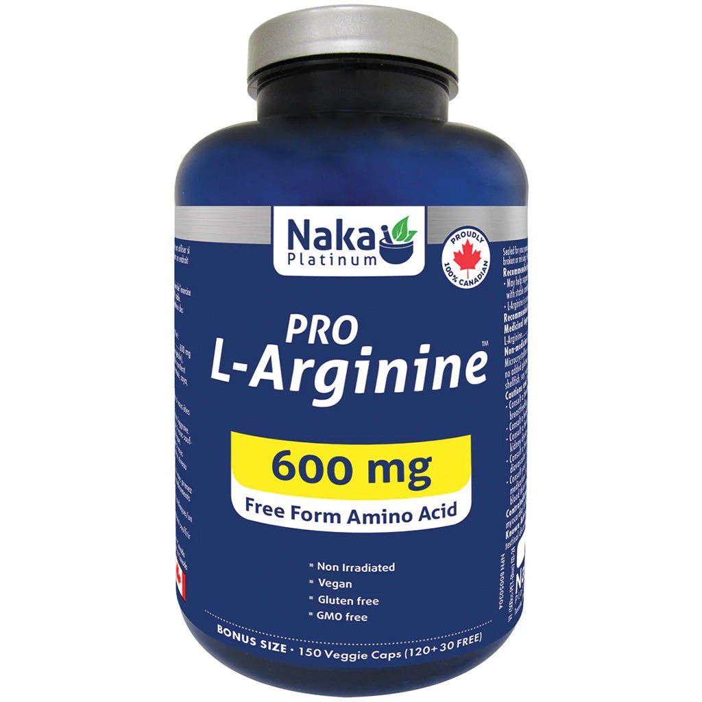Naka Platinum PRO L-ARGININE (600mg), 150 VCaps