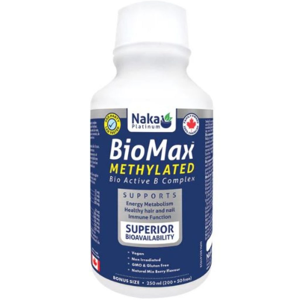 Naka Platinum BIOMAX METHYLATED B COMPLEX, 250ml