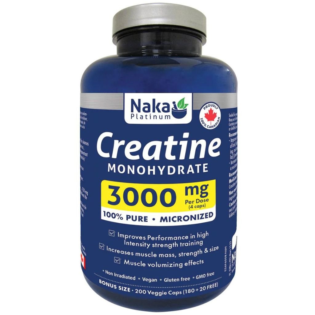 Naka Platinum CREATINE 3000mg, 200 VCaps