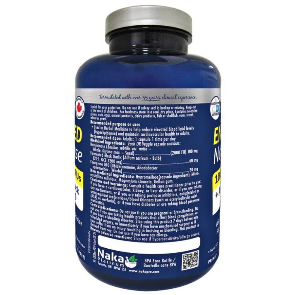 Naka Platinum ENHANCED NATTOKINASE, 75 VCaps