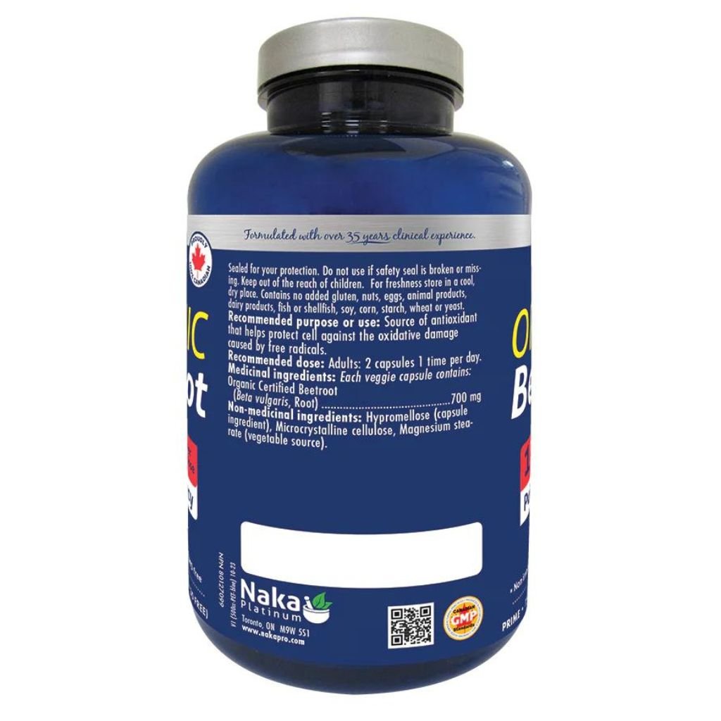 Naka Platinum ORGANIC BEETROOT, 75 VCaps