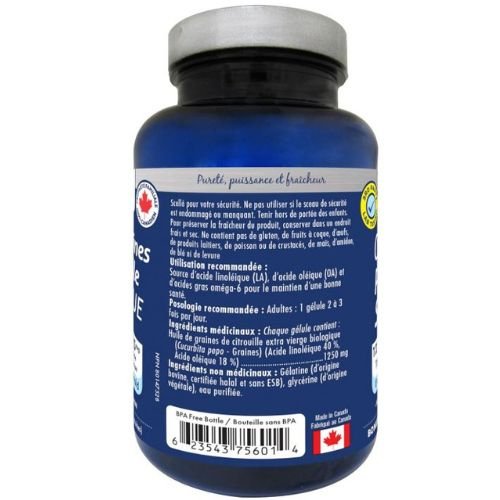 Naka Platinum ORGANIC PUMPKIN SEED OIL, 80 Softgels