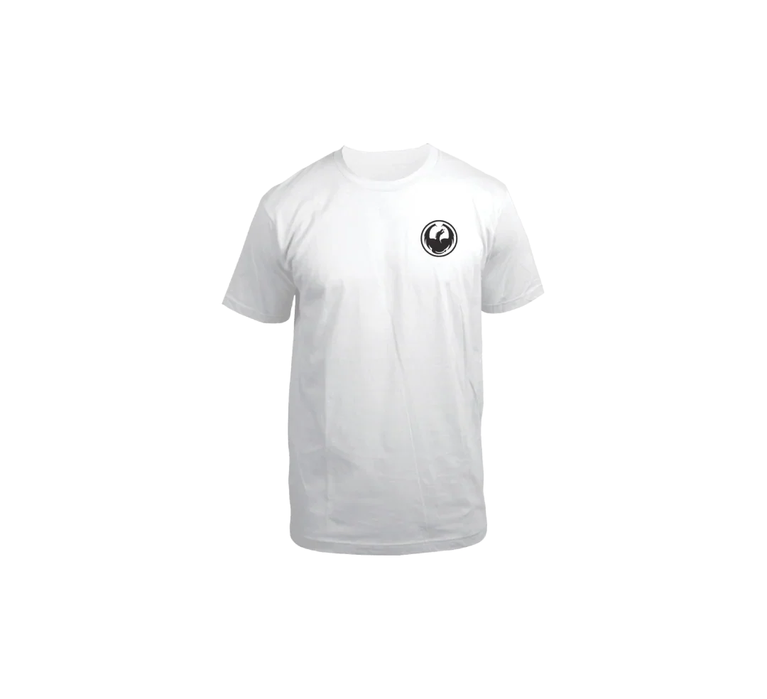 Dragon 'Icon Chest Staple Line' Tee - White