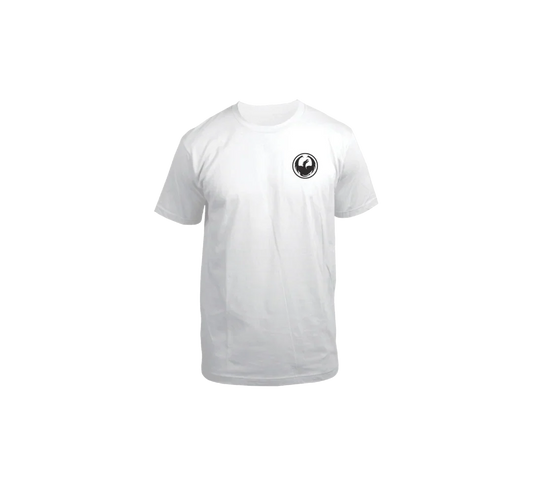 Dragon 'Icon Chest Staple Line' Tee - White