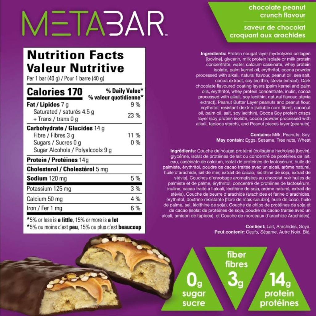 No Sugar Company METABAR, 12 Bars/Box