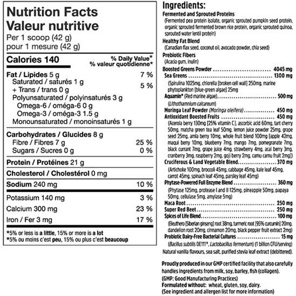 North Coast Naturals BOOSTED VEGAN ALL-IN-ONE, 840g