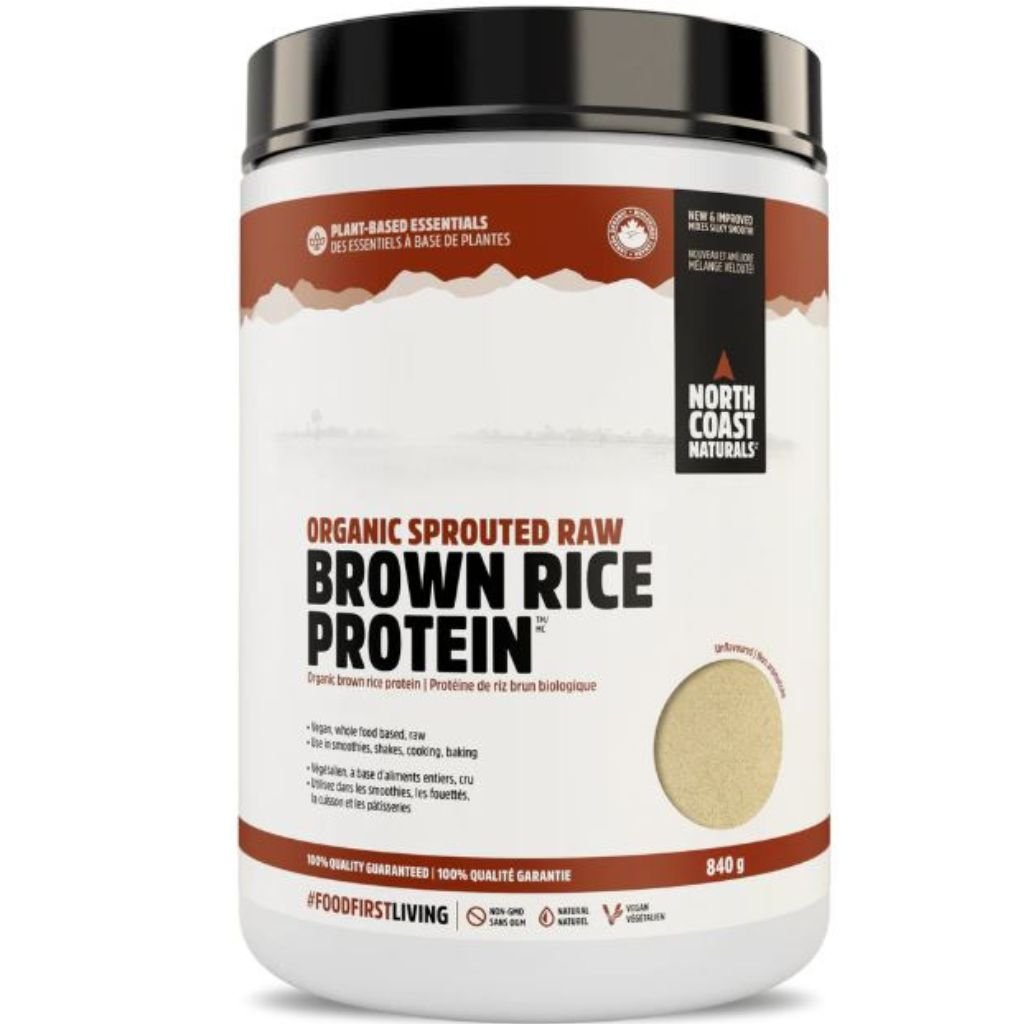 North Coast Naturals ORGANIC SPROUTED RAW BROWN RICE PROTEIN, 840g