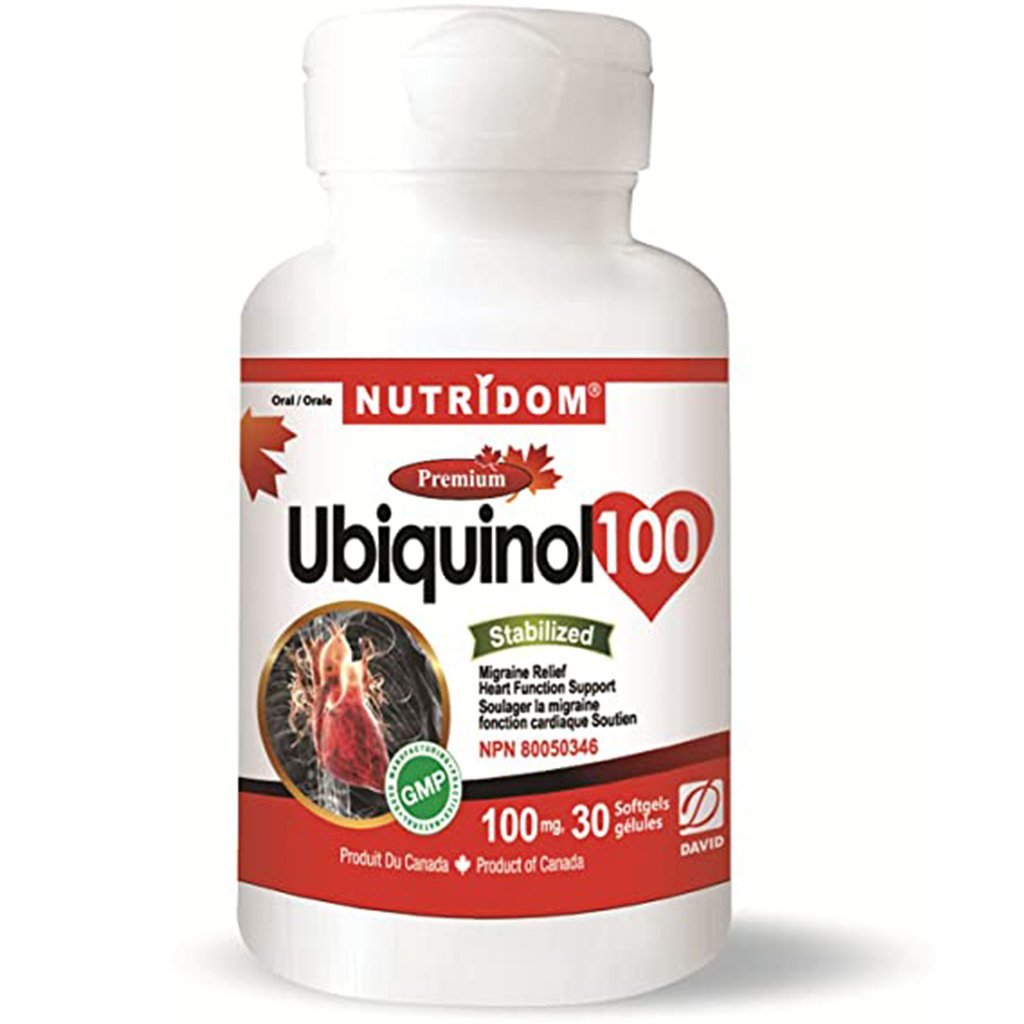 Nutridom UBIQUINOL 100 (CoQ10), 30 Softgels