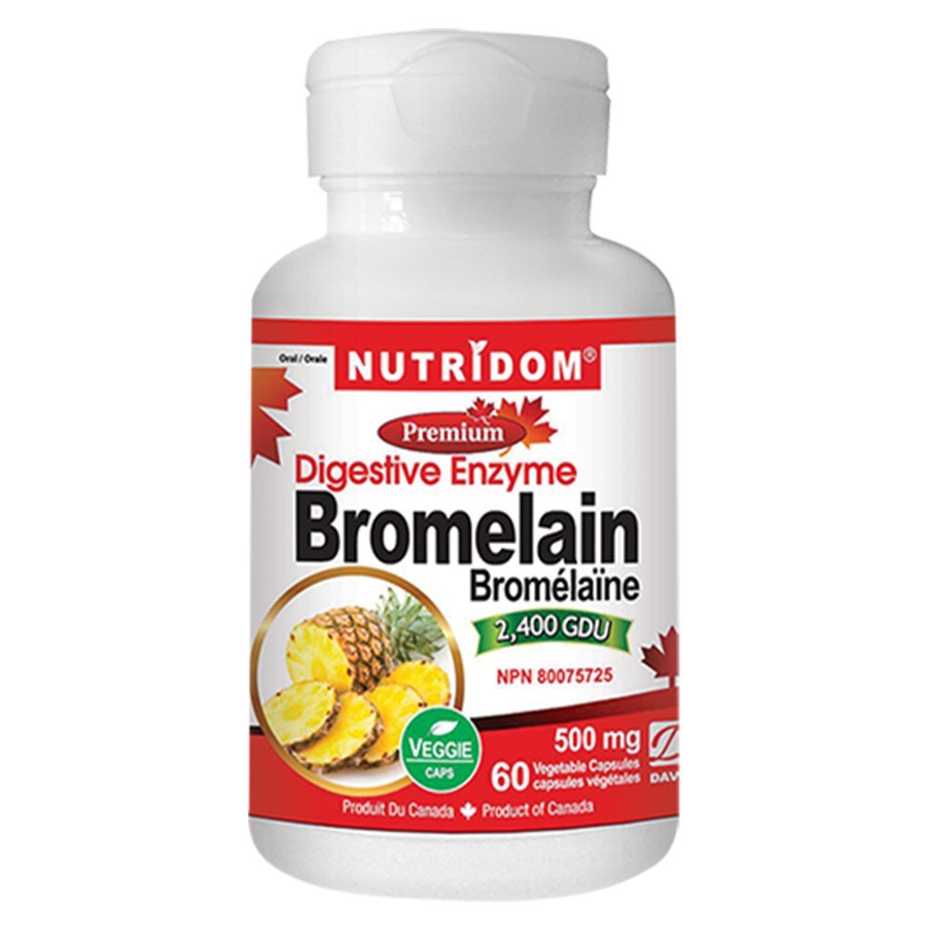 Nutridom BROMELAIN (Digestive Enzyme), 500mg x 60 VCaps