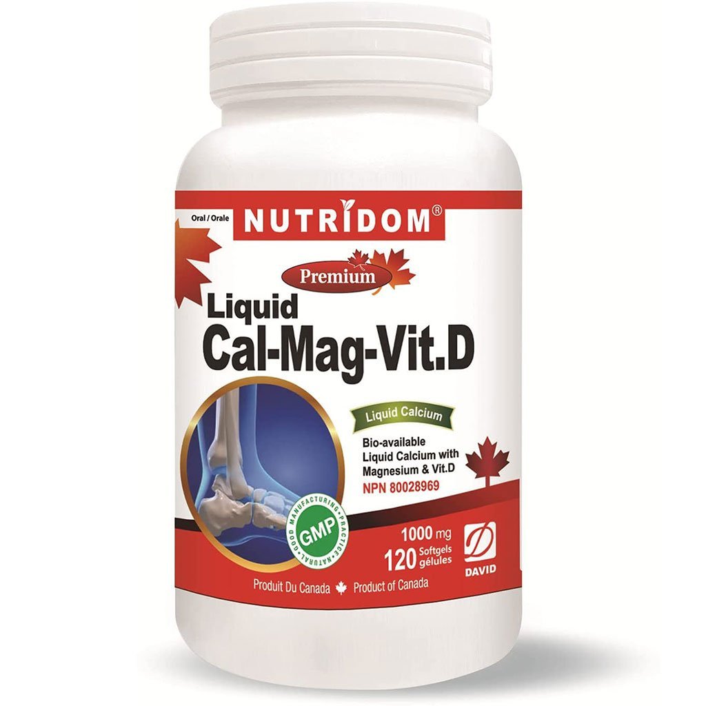 Nutridom LIQUID CAL-MAG-VIT D 1000mg, 120 Softgels