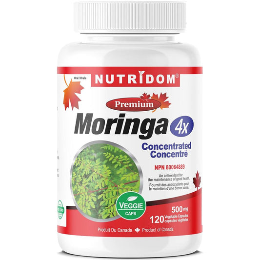 Nutridom MORINGA 4X CONCENTRATED, 120 VCaps