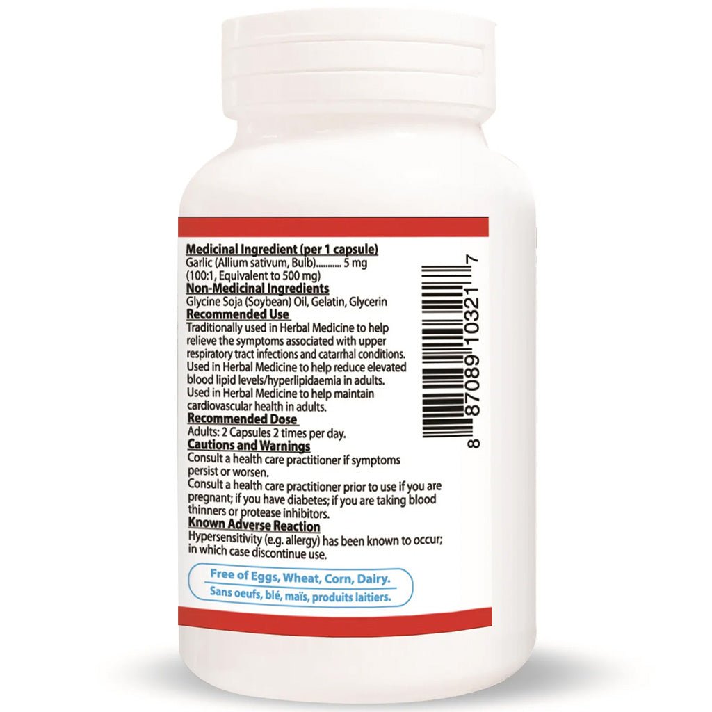Nutridom ODOURLESS GARLIC 500, 120 Softgels