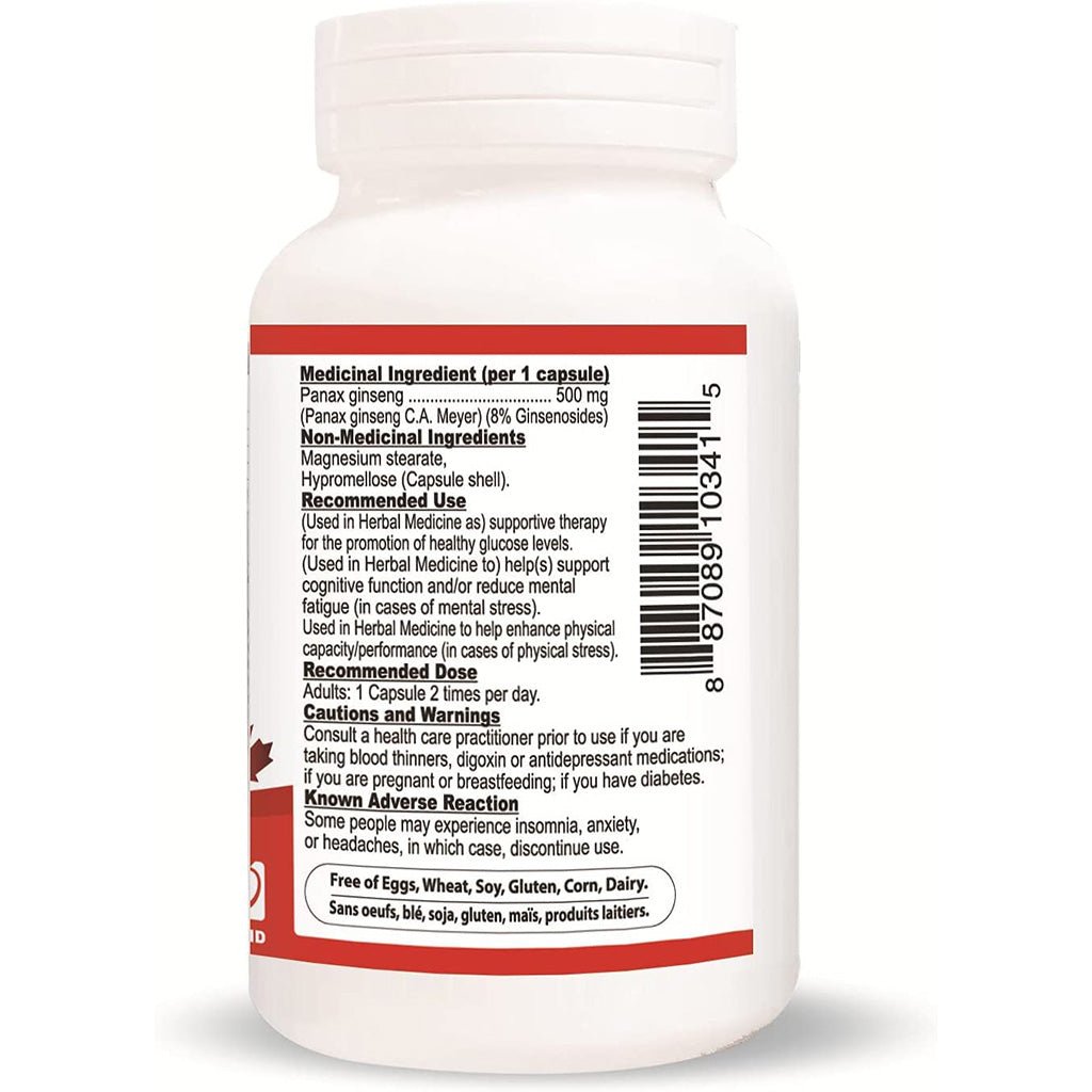 Nutridom KOREAN RED-GINSENG (PANEX), 60 VCaps
