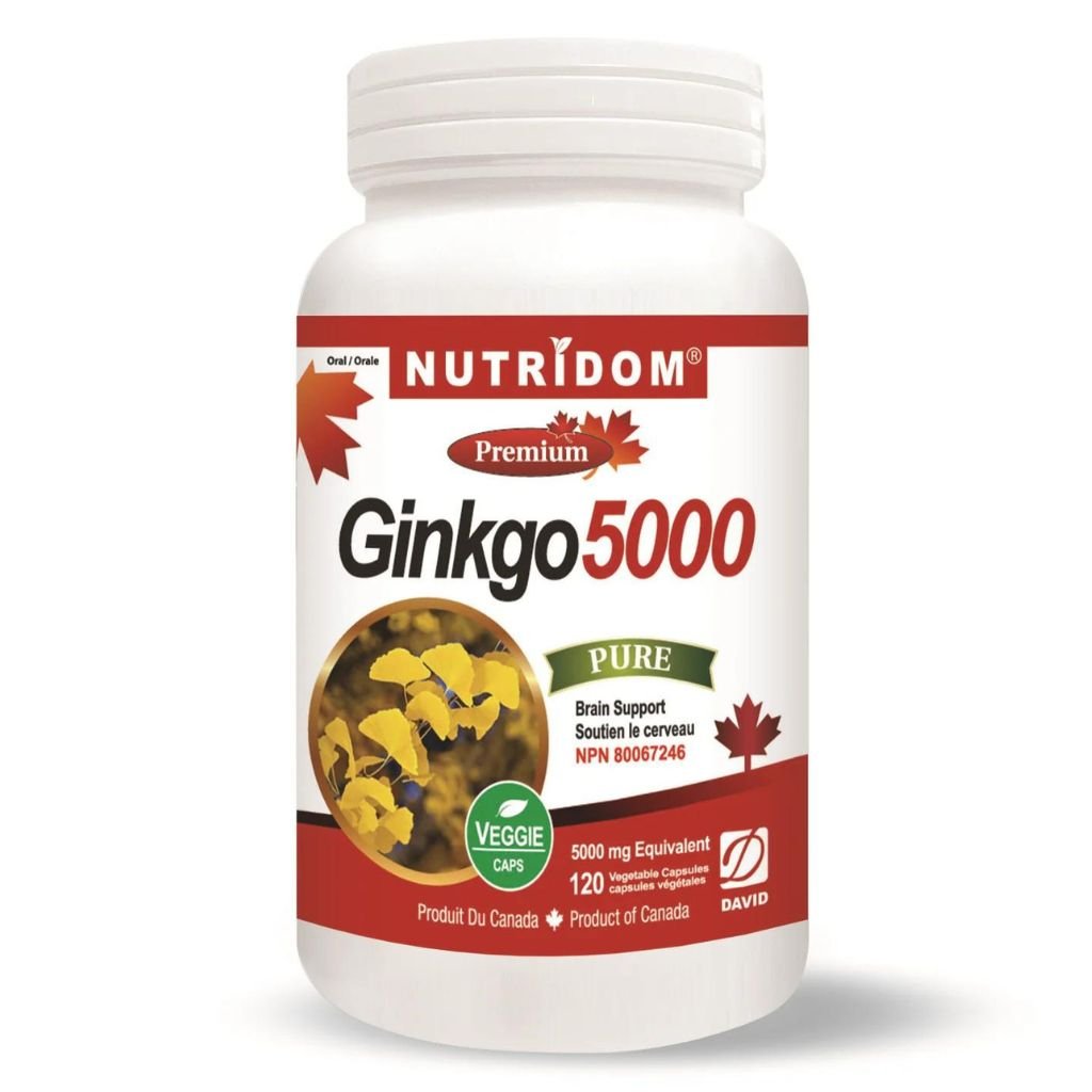 Nutridom GINKGO BILOBA 5000, 120 VCaps