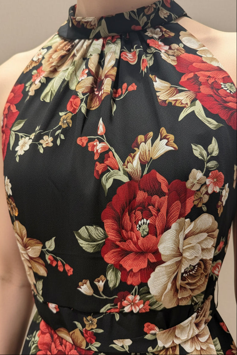 Alexandra Floral Halter Dress